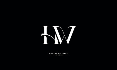 HW, WH, H, W, Abstract Letters Logo Monogram