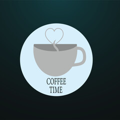 Creative Initial letter coffee time logo design with modern business vector template. Creative isolated coffee time monogram logo design
