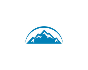 Fototapeta na wymiar Mountain logo vector design illustration