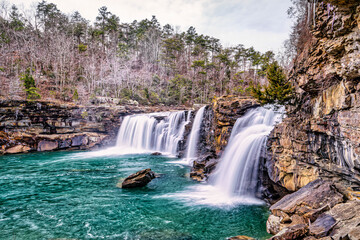 Little River Falls in Little River Canyon National Preserve, Alabama