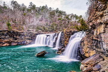 Little River Falls in Little River Canyon National Preserve, Alabama © billbohemia