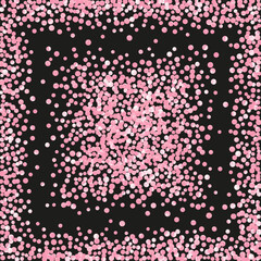 Gold Foil Sparkle. Golden Glowing Textile. Handdrawn Art. Rose Mothers Particle. Pink Fashion Frame. Decorative Particles. Christmas Brochure. Golden Gold Foil Sparkle © Holo Art