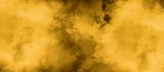 Abstract background with yellow watercolor texture .digital pastel art watercolor splash texture .vintage yellow sky and cloudy background .hand painted vector  watercolor design .