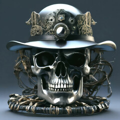 skull in a hat