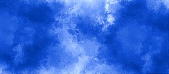 Abstract background with blue watercolor texture .digital pastel art watercolor splash texture .vintage blue sky and cloudy background .hand painted vector  watercolor design .