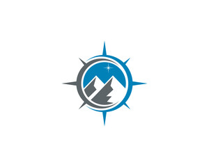 Mountain logo vector design illustration