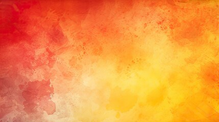 Fototapeta premium Red orange and yelllow background with watercolor and grunge texture design