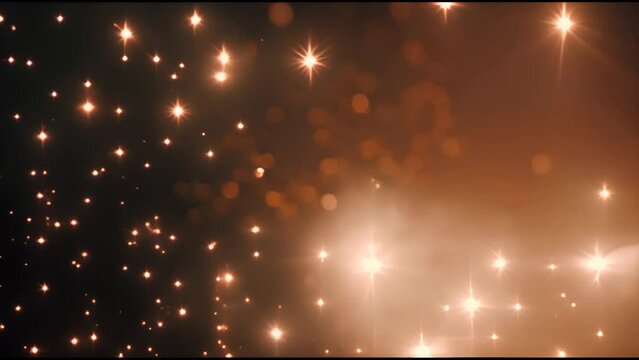 Abstract creative template. Gold black, glitter glam shiny abstract bokeh background de-focused and zoom into black background. vibrant colours wallpaper banner clip mov 4K HD motion