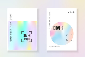 Minimalist Pattern. Pastel Banner. Pink Pearlescent Cover. Memphis Screen. Geometry Mesh. Hologram Foil. Colourful Prism Template. Blue Minimalist Pattern