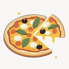 illustration of pizza