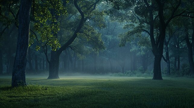 Fog Blanketed Forest