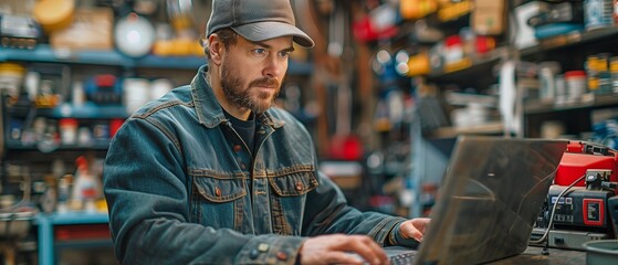Tuning ECU diagnosis and monitoring engine problems in a garage using a laptop computer is how auto mechanics work.