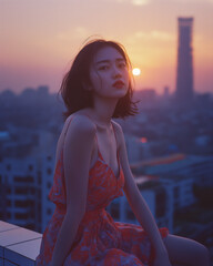 SUNSETS AND ROOFTOPS - obrazy, fototapety, plakaty