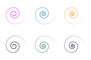 Cyclone icon is an isolated outline vector from season collection for apps, ui and web.