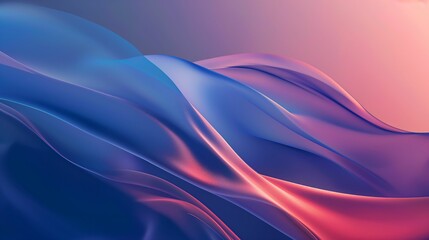 Blue and Pink Background With Waves