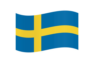 Flag of Sweden vector illustration