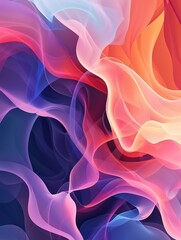 Vibrant abstract swirls of multicolored smoke, ideal for backgrounds or artistic compositions.