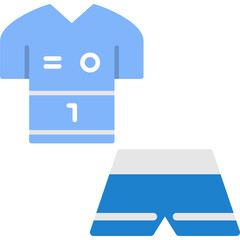 Football Uniform Vector Flat Icon