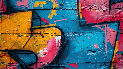 1980s Graffiti Art Inspired Textured Backgrounds  