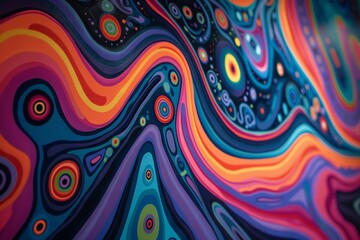 Swirls in Psychedelic 1960s Style