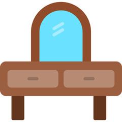 Vanity Set Vector Flat Icon