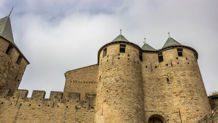 Castle of Carcassonne in France