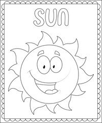 Big and simple coloring page for kids