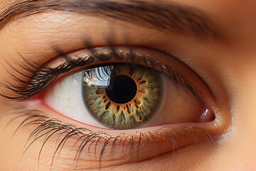 detail photograph of an eye in macro