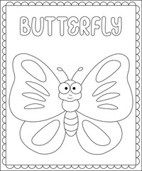 Big and simple coloring page for kids