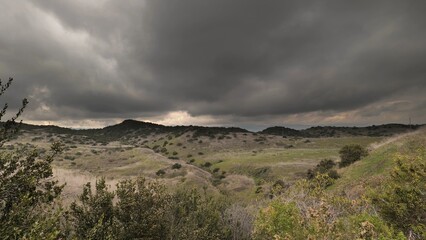 Epic stormy skies before a major storm in Southern California.