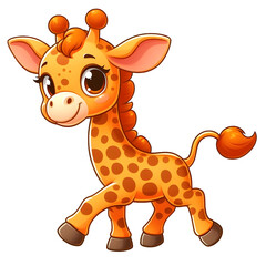 funny giraffe cartoon