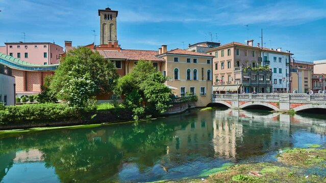 San Martino bridge in Treviso, Italy