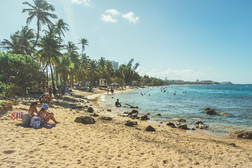 A day at the beach in San Juan