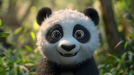 Fototapeta premium Close-up of safari wild life in nature image ultra wide angle lens