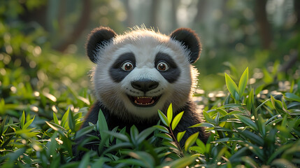 Obraz premium Close-up of safari wild life in nature image ultra wide angle lens