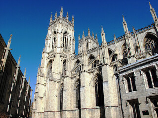 Fototapeta premium York Cathedral with blue sky – York – Yorkshire – England – UK