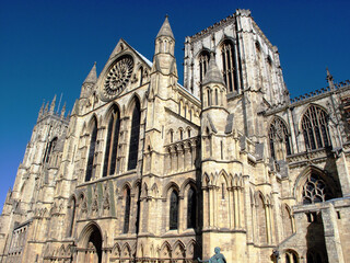 Fototapeta premium York Cathedral with blue sky – York – Yorkshire – England – UK