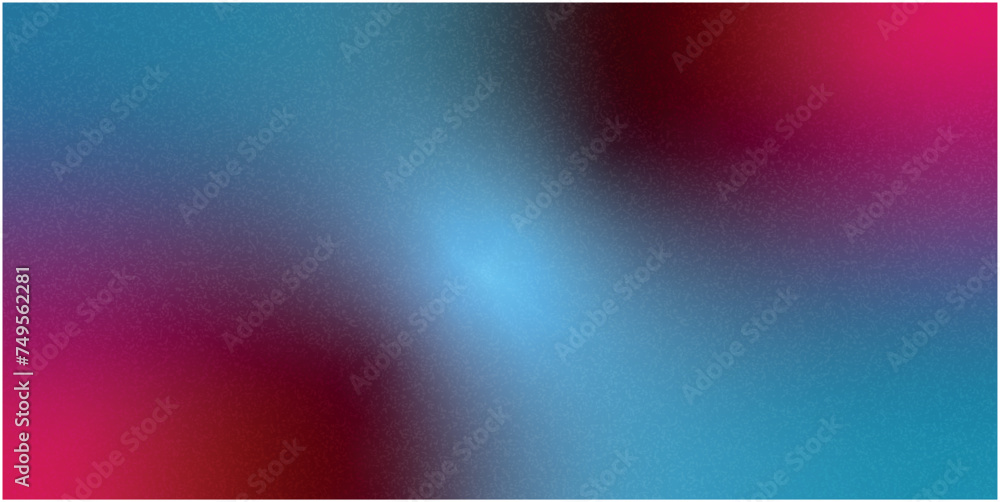 Poster holographic gradient background with noise effect vector image horizontal abstract blue background