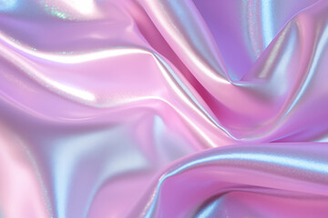 Obraz premium Iridescent background. Psychedelic iridescent creative background, trends 80s or 90s. Holographic Abstract soft pastel colors backdrop. Holographic Foil Backdrop. Trendy creative gradient.