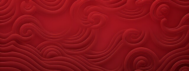 chinese new year background with a red dragon, in the style of panoramic scale, minimalist illustrator, canvas texture emphasis, cabincore, commission for, handscroll - obrazy, fototapety, plakaty