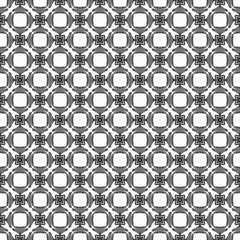 Elegant very beautiful black and white seamless pattern. Ornamental style tribal ethnic background