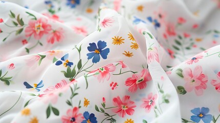 Gentle bright tiny flowers pattern For summer print