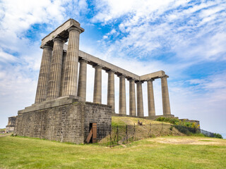 The National Monument of Scotland in Calton hill, Edimburgh