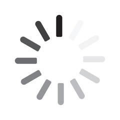 Loading icon. Buffer loader or preloader. Download or Upload. Collection of simple web download. Vector illustration. Isolated on white background in eps 10.