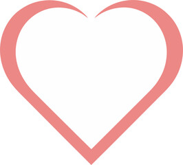 minimalist heart love symbol vector icon illustration 
