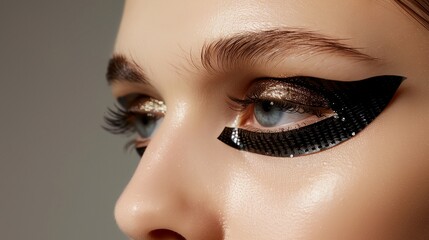 Fototapeta premium a close up of a woman's eye