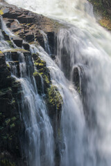 Water flowing over the crest of Victoria Falls