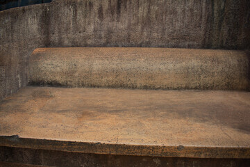 Stone throne in Sigiriya Rock Castle, Sri Lanka. - obrazy, fototapety, plakaty