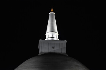 Ruwanwelisaya at night, Anuradhapura, Sri Lanka.