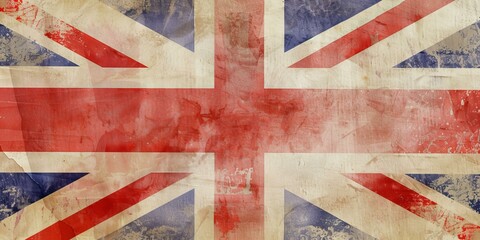 vintage british flag concept